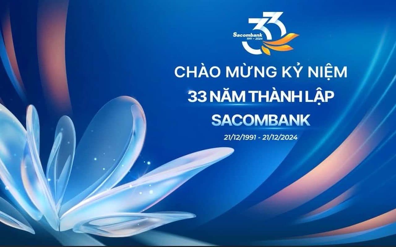 Sacombank 33rd anniversary key visual